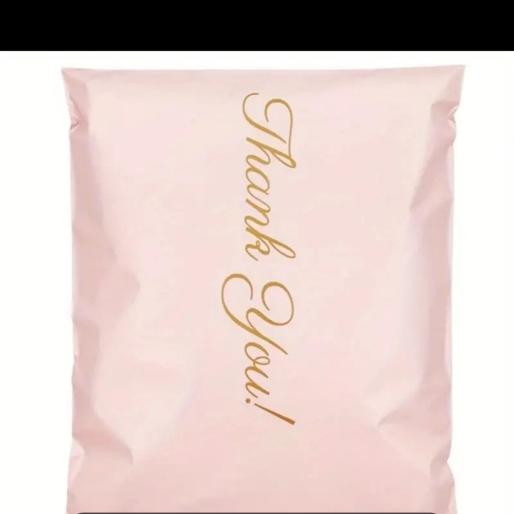 NEW PINK THANK YOU POLYMAILER BAGS. 6 X 9 QTY 25 Hp🔥🔥🔥🔥 - Picture 4 of 4